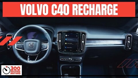 VOLVO C40 RECHARGE with 408 hp, a beautiful and efficient electric suv coupé - Review INTERIOR