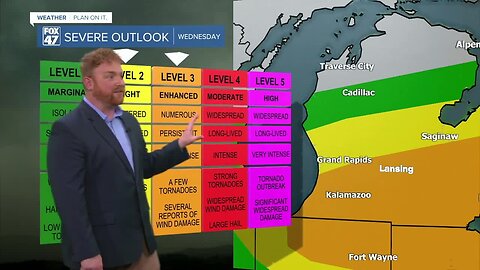 Severe storms likely Wednesday afternoon