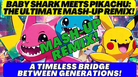 Baby Shark Meets Pikachu: The Ultimate Mash-up Remix! 🦈⚡ | A Timeless Bridge Between Generations!