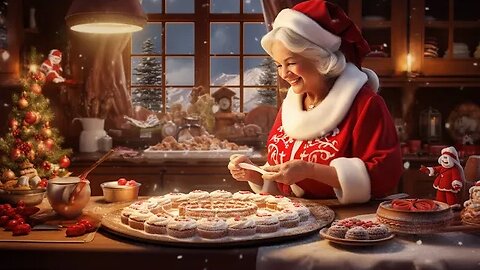 Relaxing Christmas Instrumental Music - Baking with Mrs. Claus