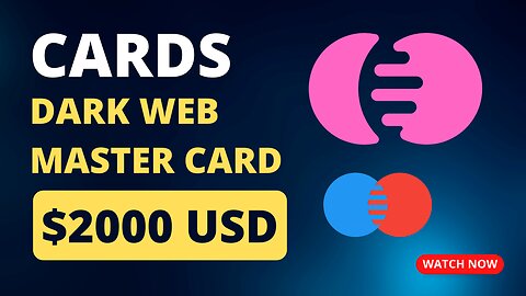 Dark Web Prepaid Card! 100% Legit Site! Earn $2000 Only $159! Dark Web CC Sellers!
