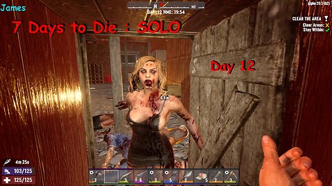 7 Days to Die : Restaurant run , our first cop and Jiggle Physics
