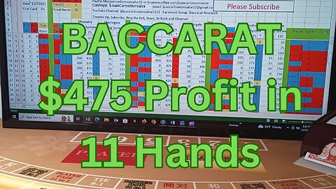Baccarat Play 12272023: 3 Strategies, 2 Bankroll Management Each. Baccarat Research.