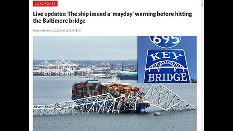 Many Fish: Key Bridge in Baltimore Collapses! On The Line! Preliminary Report!