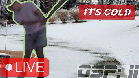 Live Backyard Winter Golf Practice Session | OSP 11