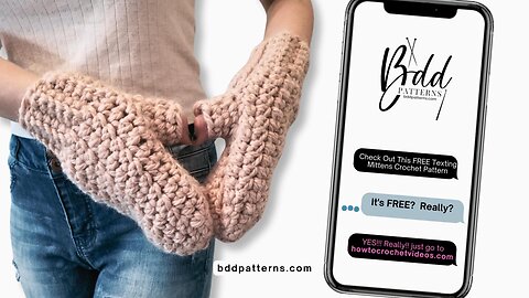 Stay Warm With These Texting Mittens Easy Crochet Pattern
