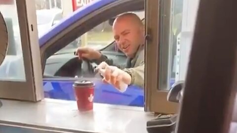 Canadian Man Sanitizes His Tim Hortons Coffee