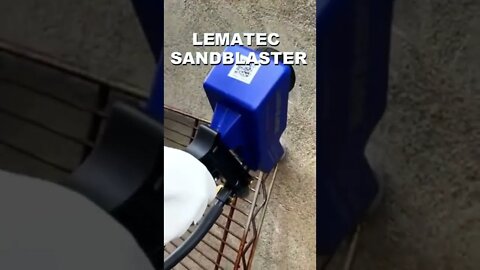 Lematec sandblaster gun to remove rust fast and simply. You should need one. #shorts