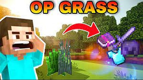 Minecraft But Grass Are OP*Beating Ender Drogon* ||KrowXgaming|| #minecraftbut #minecraft #video