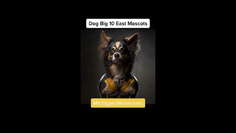 Asking AI to imagine the Big 10 East Mascots as dogs! #dogs #ai #midjourney #big10 #michigan