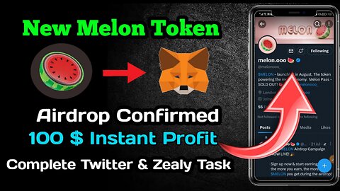 Melon Token Airdrop || New Crypto Airdrop Today || How to Earn Online Money Without Investment