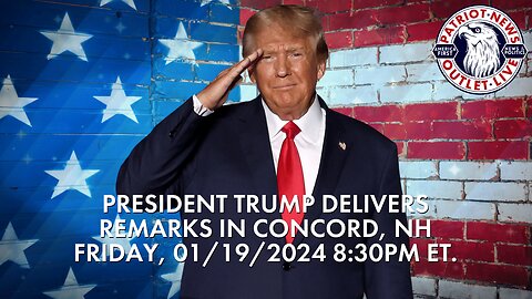 REPLAY: President Trump to Give Remarks in Concord, NH. | 01-19-2024