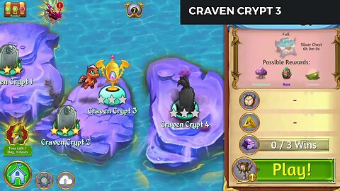 Merge Dragons | Craven Crypt 3 | 3 Stars 🌟🌟🌟| With Commentary