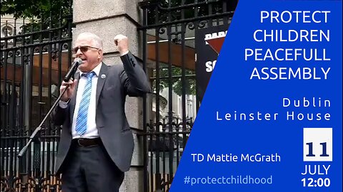 Matthew McGrath - Protect Children Peaceful Asembly - Dublin, Leinster House, 11 July 2023
