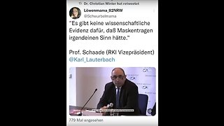 Prof. Schaade (Vizepräsident RKI) sagt dass Masken Sinn & Wirkungslos sind