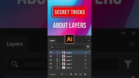 The Secret Trick You Didn’t Know About Layers in Illustrator #adobeillustrator #ladalidi