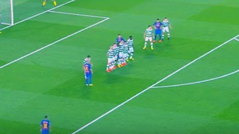 Neymar Amazing Free Kick Goal vs Celtic