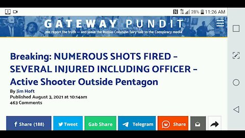 Shooting Outside the Pentagon...