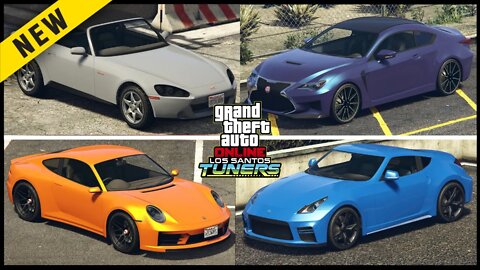 GTA Online : New Cars In The Los Santos Tuners Update (Released/Unreleased)