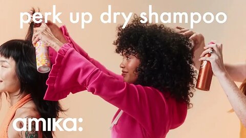 Amika Perk Up Talc-Free Dry Shampoo Review and Tutorial #haircare #hair
