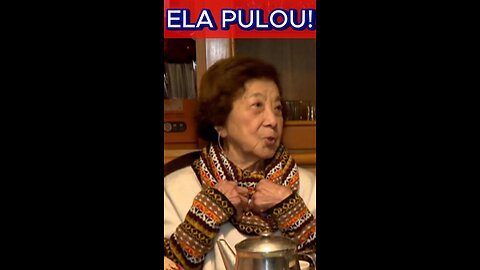 ELA PULOU DO AVIÃO COM 90 ANOS - EU VI NA TV