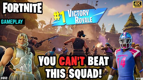 FORTNITE - THE UNBEATABLE SQUAD 🔥 VICTORY ROYALE (Gameplay, NO TALKING)