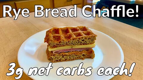 Rye Bread Chaffle - Low Carb - "Dirty" Keto - 3g net carbs