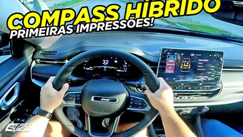 TEST DRIVE NOVO JEEP COMPASS S 4XE 1.3 TURBO HÍBRIDO PLUG-IN 2022! ÓTIMO CONSUMO E PERFORMANCE!