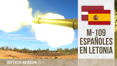 M-109 españoles en Letonia