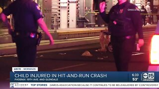 Child hurt in hit-and-run crash near 19th Ave & Glendale