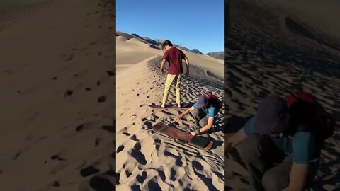 Sand-boarding In Colorado Sand Dunes, Amazing Fun