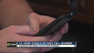 Identity thief steals victim's Social Security number, uses it to take his cell phone number