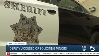 SDCSO deputy accused of soliciting minors
