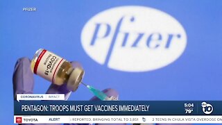 Pentagon mandates vaccine for military members
