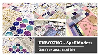 UNBOXING Spellbinders October 2021 card kit