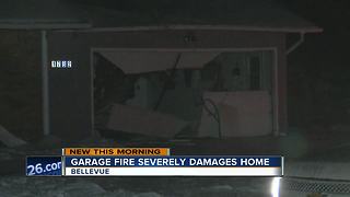 Fire causes heavy damage at Bellevue home