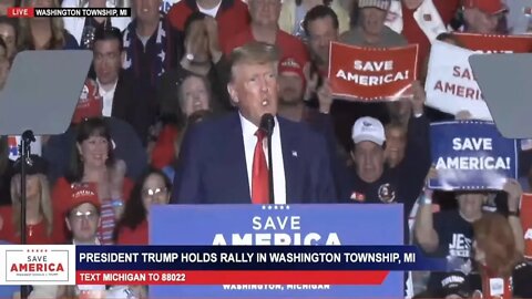 Trump "Mark Zuckerberg used to come at The White House" - Save America Rally, Washington