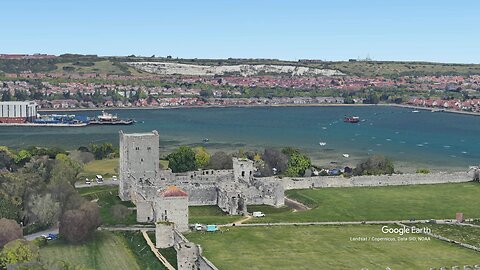 Portchester Castle is a medieval fortress in Hampshire. UK,