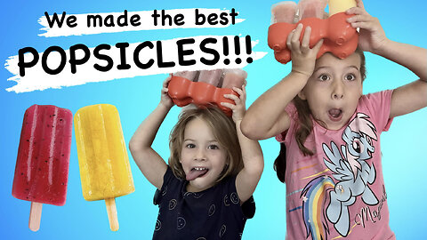 Adalyn and Aria's Popsicle Challenge!