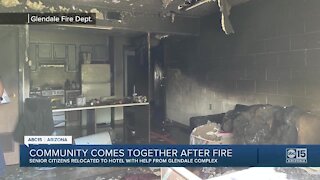 Community comes together after fire at senior center in Glendale