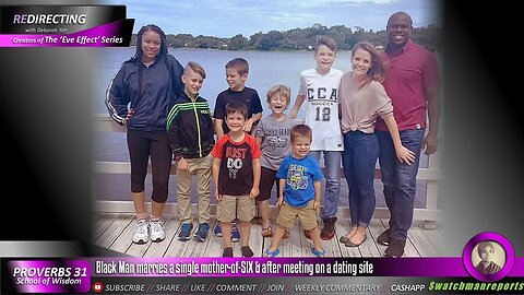 Hero Black Man marries a single mother-of-SIX & adopts her children after meeting on a dating site