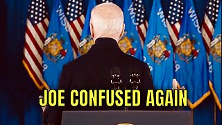 Biden CONFUSED AGAIN on which way to go after his speech today 🤦‍♂️