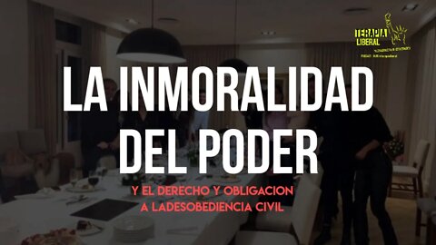 La inmoralidad del poder politico. La desobediencia civil, el contractualismo y el caso Olivos-gate.