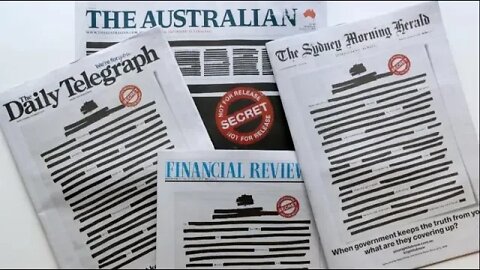 Australia's Biggest Newspapers Black Out Their Front Pages To Protest Press Restrictions