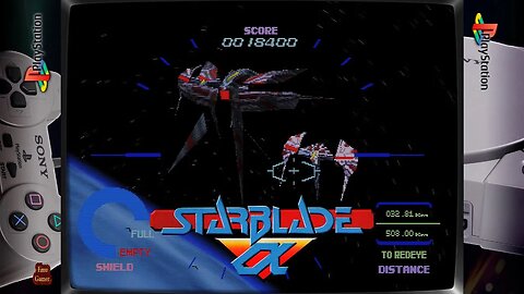 Starblade Alpha 1995 (Playstation) - Full Playthrough (RetroArch)