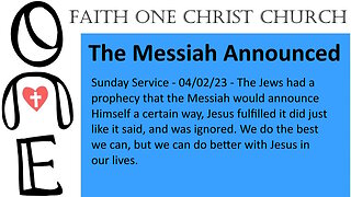 The Messiah Announced