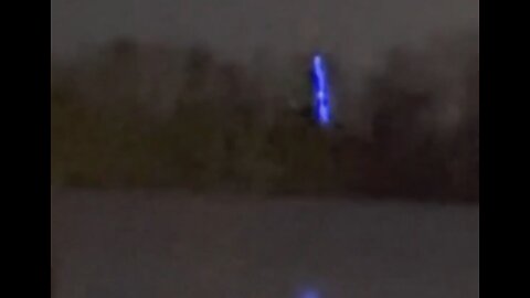 Blue Glowing Object over Delaware River