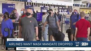 Major U.S. airlines want federal mask mandate for travel lifted