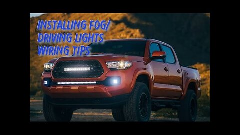 Toyota Tacoma - Installing Fog/Driving Lights wiring tips