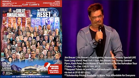 ReAwaken America Tour (December 15th & 16th 2023) + Momentum Builds As General Flynn, Jim Breuer, Devin Nunes, Eric & Lara Trump & Team America Head to Tulare, CA | Request Tickets Via Text: 918-851-0102 & TimeToFreeAmerica.com